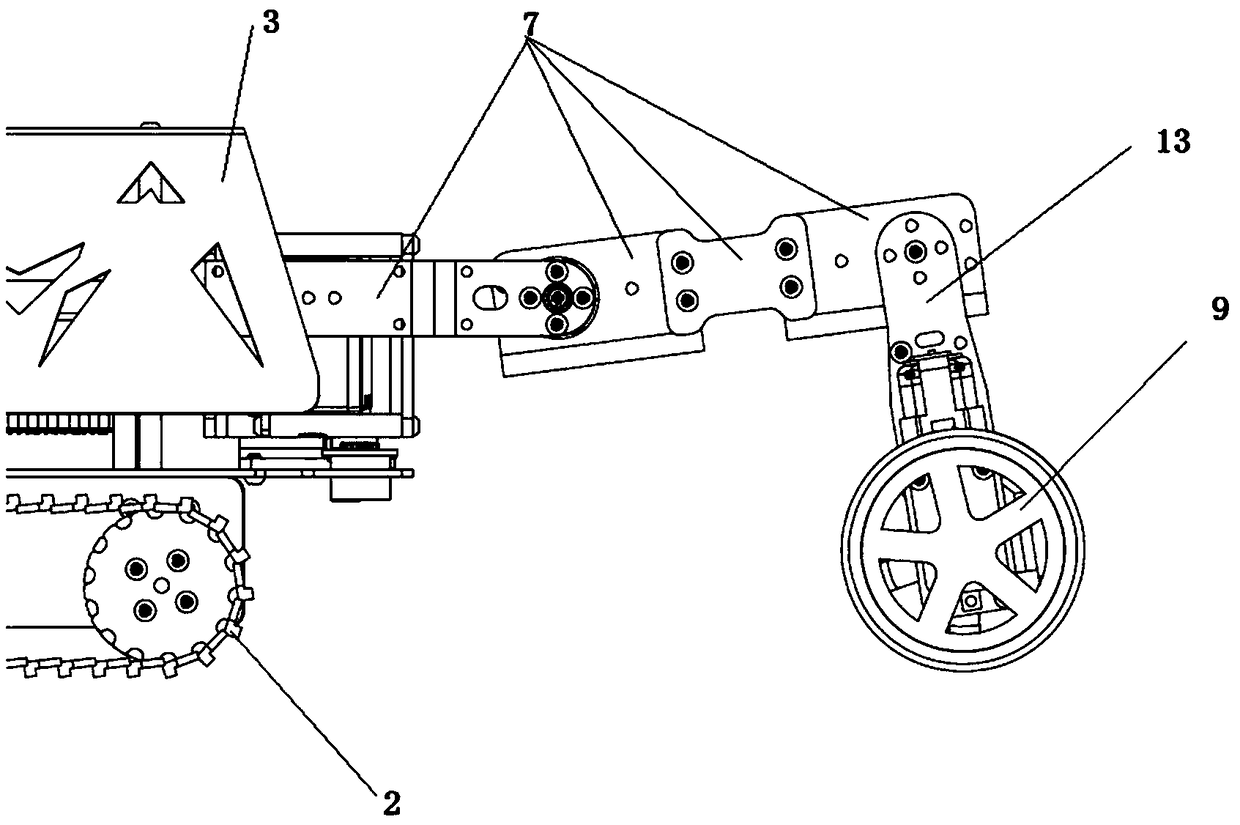 All-terrain moving detecting robot