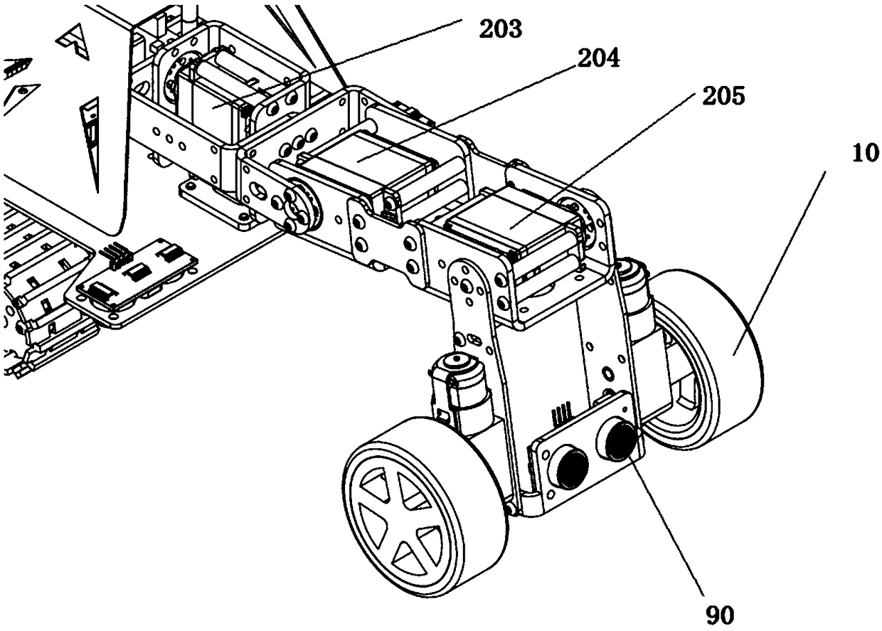 All-terrain moving detecting robot