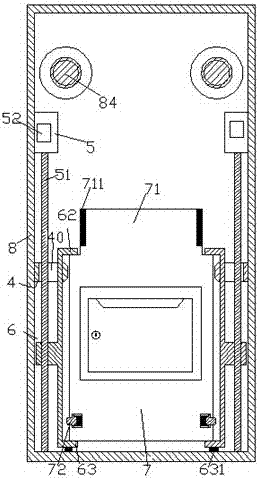 A kind of building mailbox device that can be selectively stored and is convenient