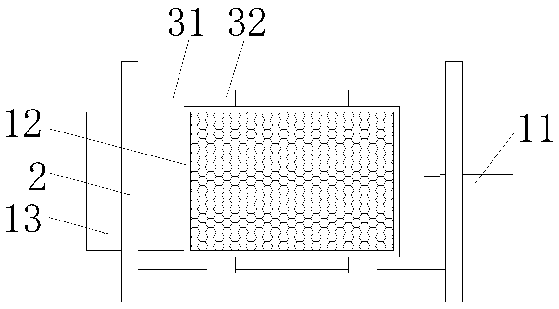 Efficient processing device for environment-protecting paint and using method of efficient processing device