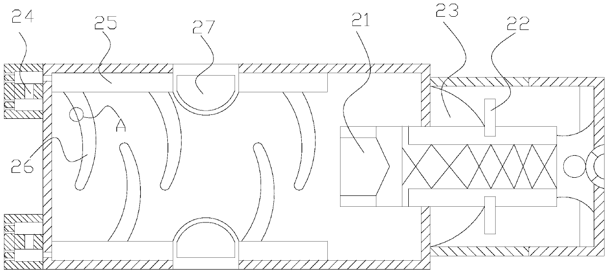 A Coal Mine Ventilator Power Box Magnetization Decompression Cooling Arc Extinguishing Line Device