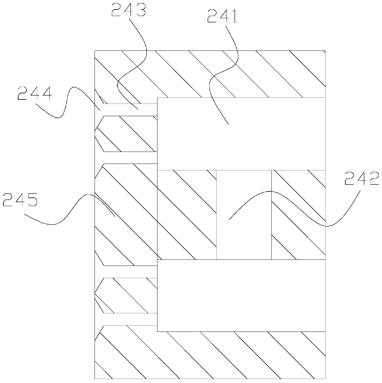 A Coal Mine Ventilator Power Box Magnetization Decompression Cooling Arc Extinguishing Line Device