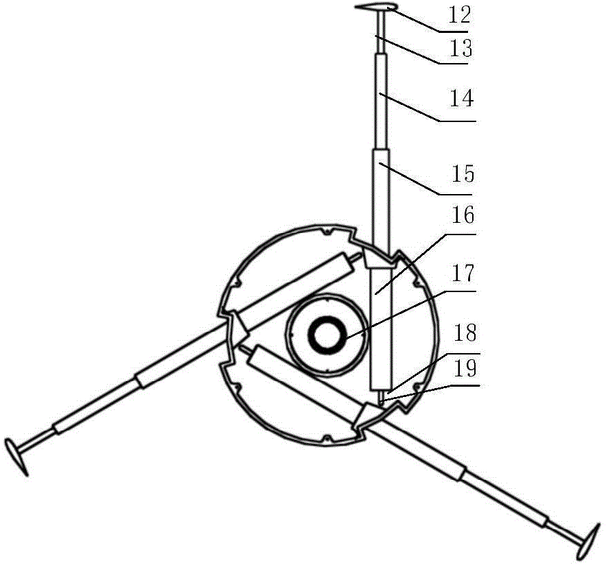 Vertical axis ocean current power generation device for underwater aircraft