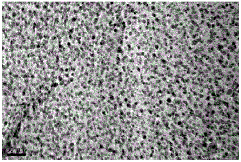 Nanometer copper/graphene composite material and preparation method and application thereof