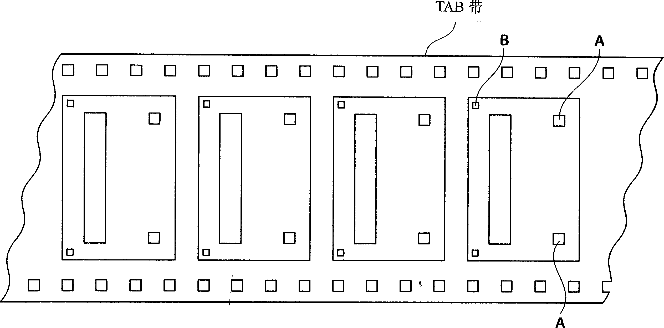 Checking method and checker for thin film loading band for encasulating electronic part