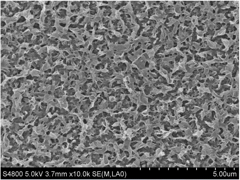 Polyarylene sulfide sulfone compound separating film and preparation method thereof