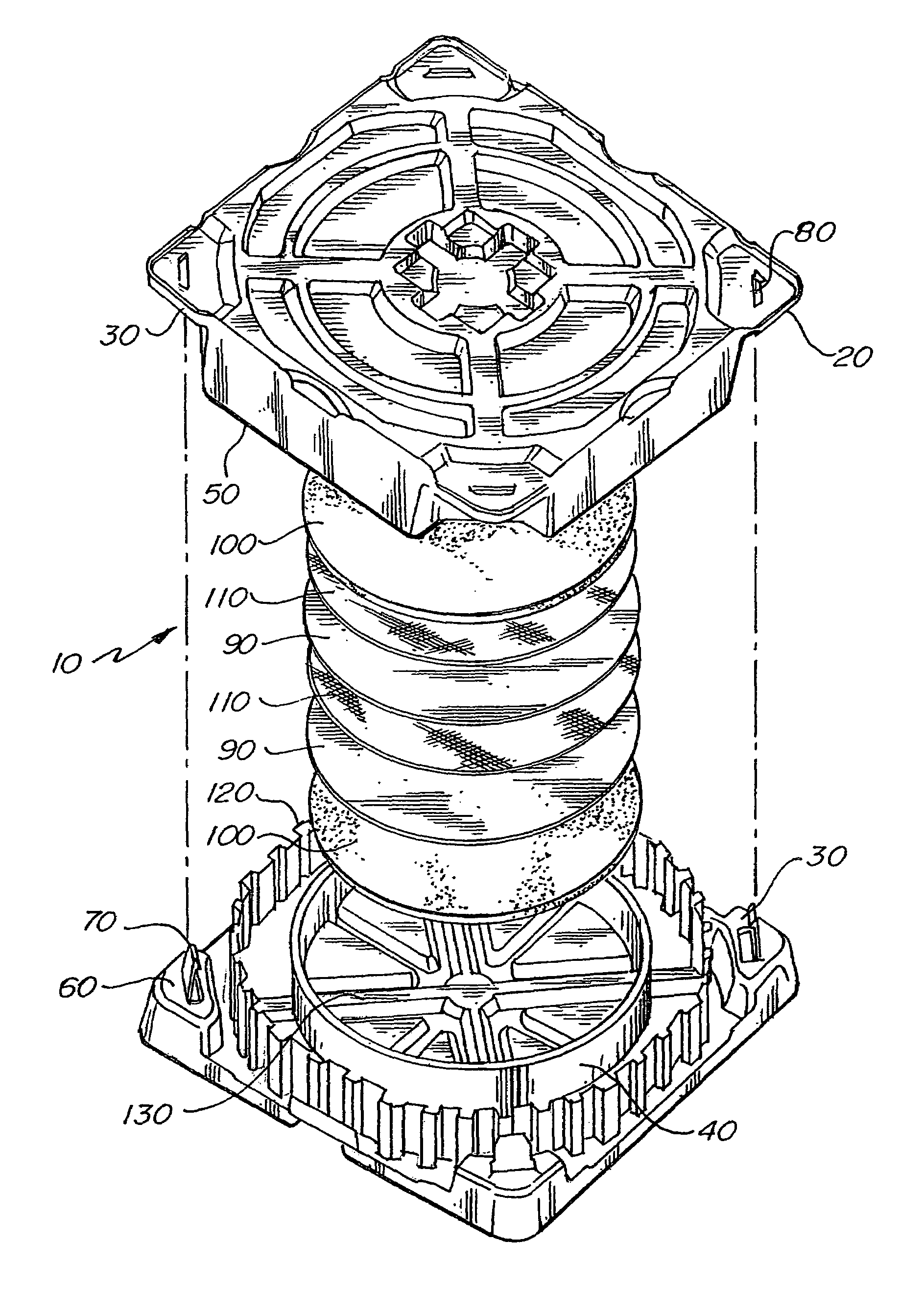 System for cushioning wafer in wafer carrier