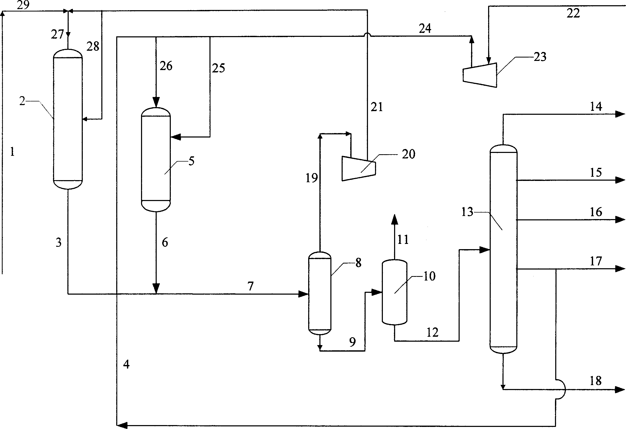 Method of mild hydrocracking raw material heavy oil