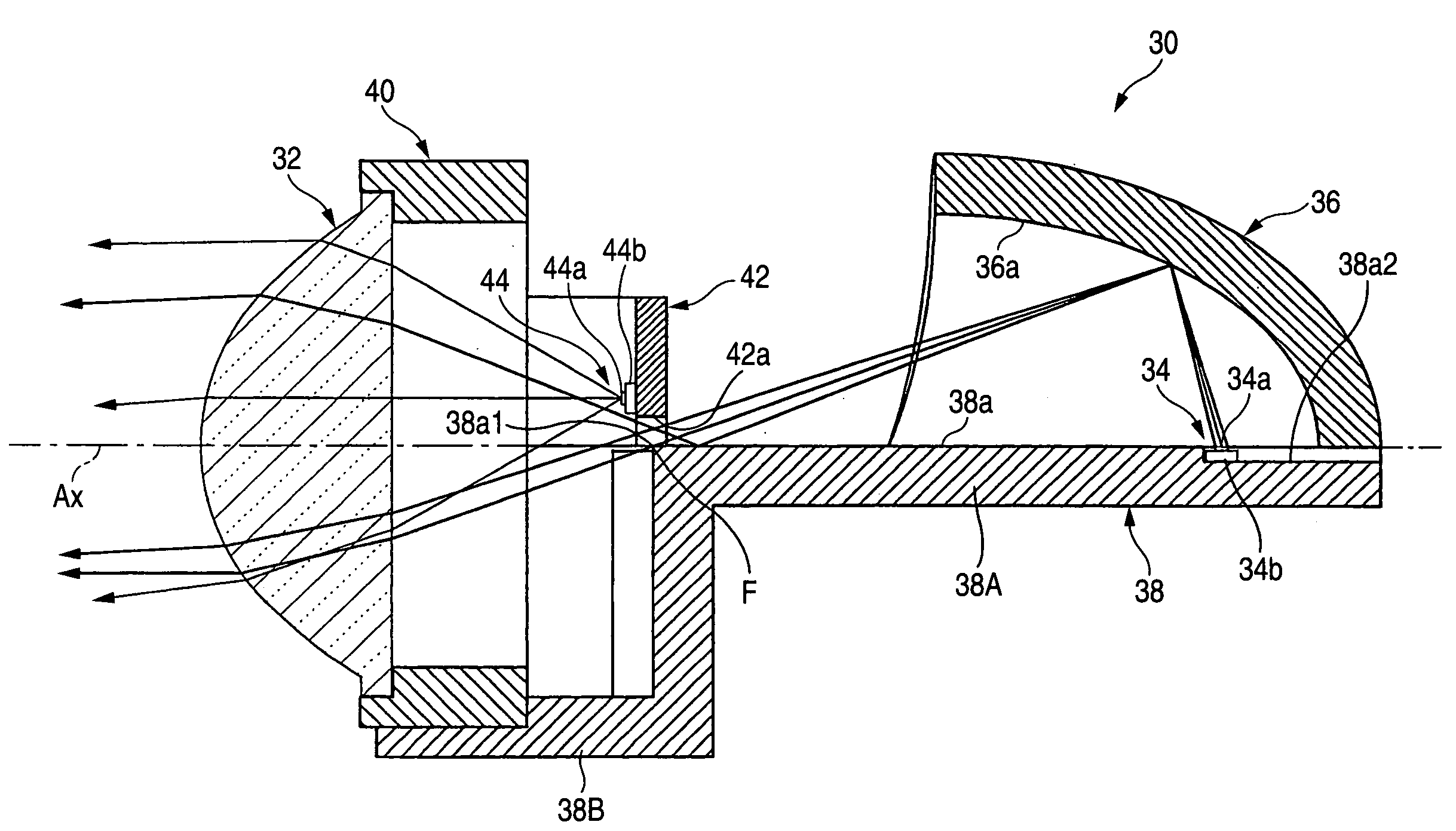 Lamp unit of vehicle headlamp