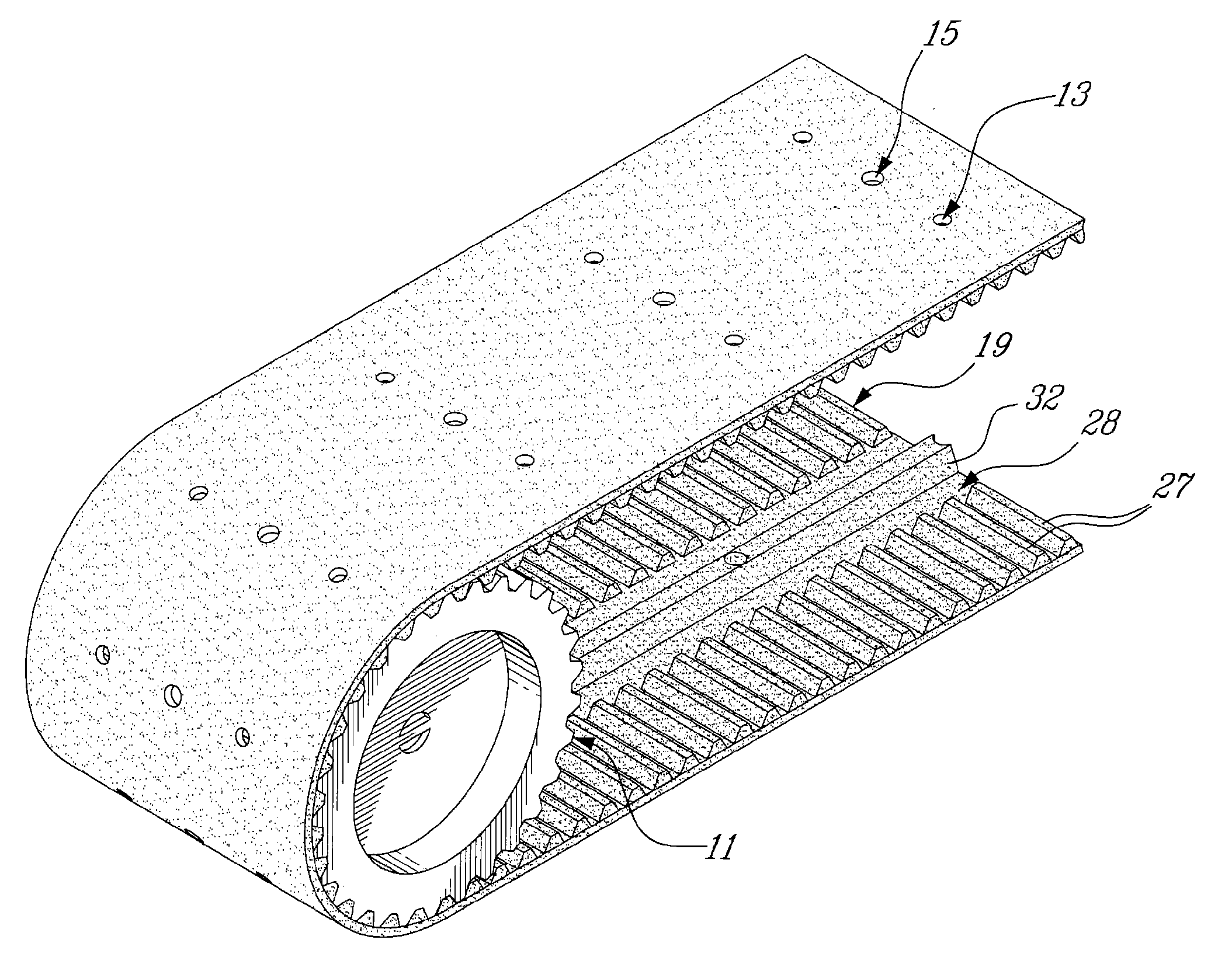 Synchronized vacuum belt feeder