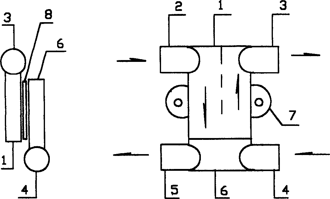 Method for detecting fluid flow and fluid heat quantity by thermal flow and its application device