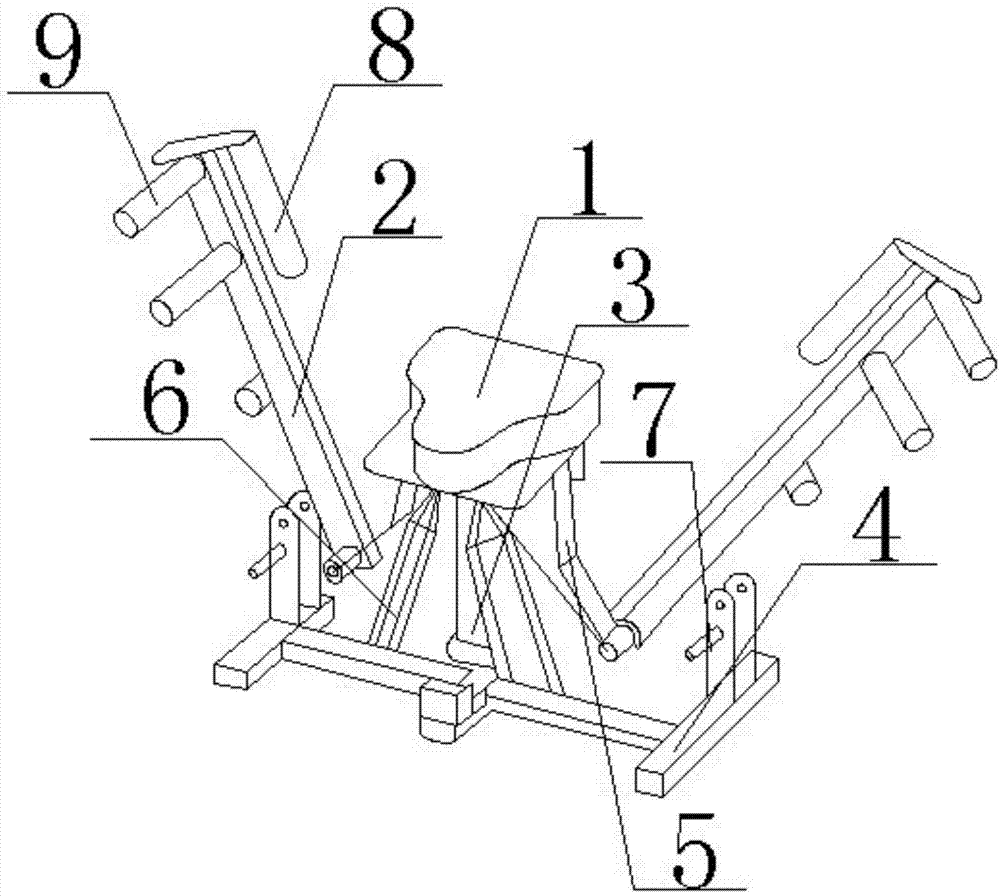 Chest and arm exerciser