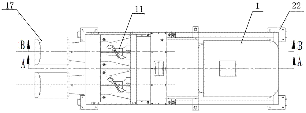 Double-screw straw threading extruder