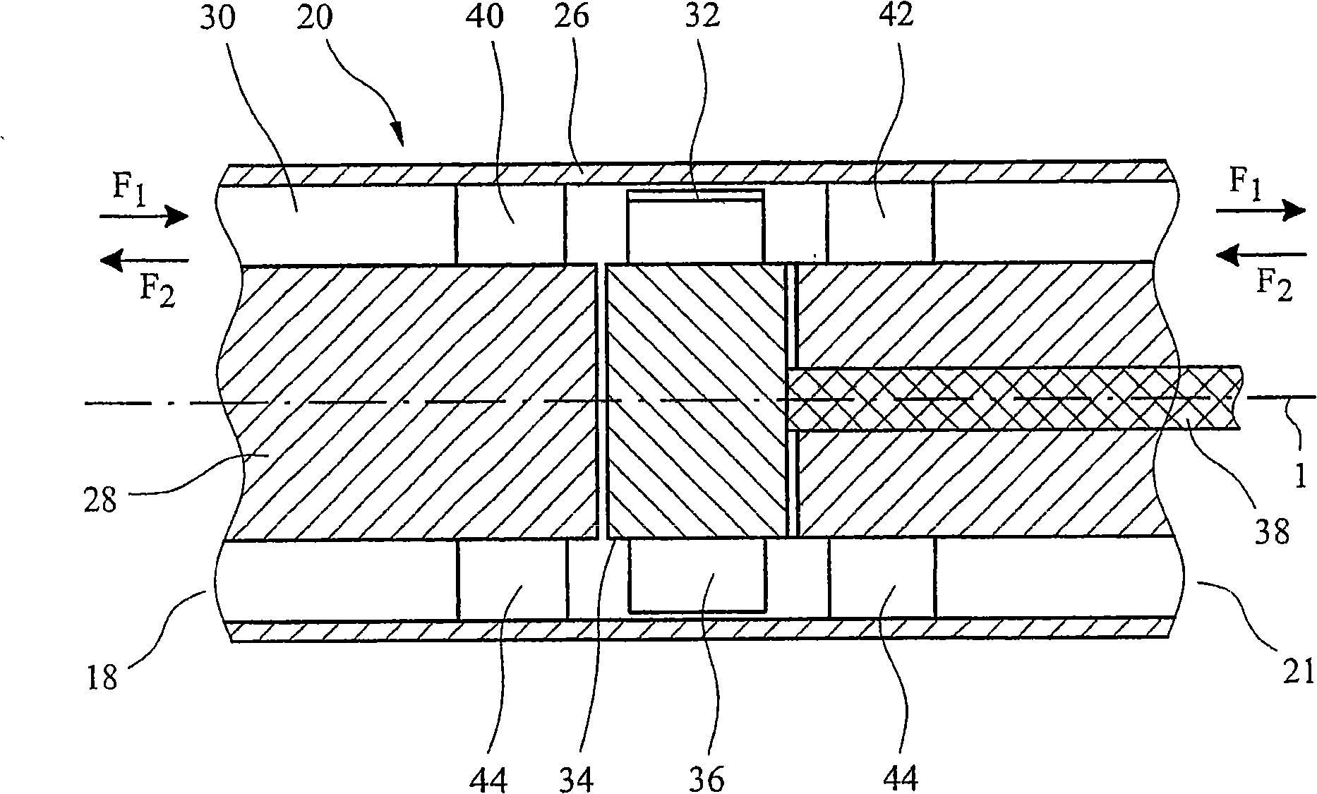 Impulse turbine for use in bi-directional flows