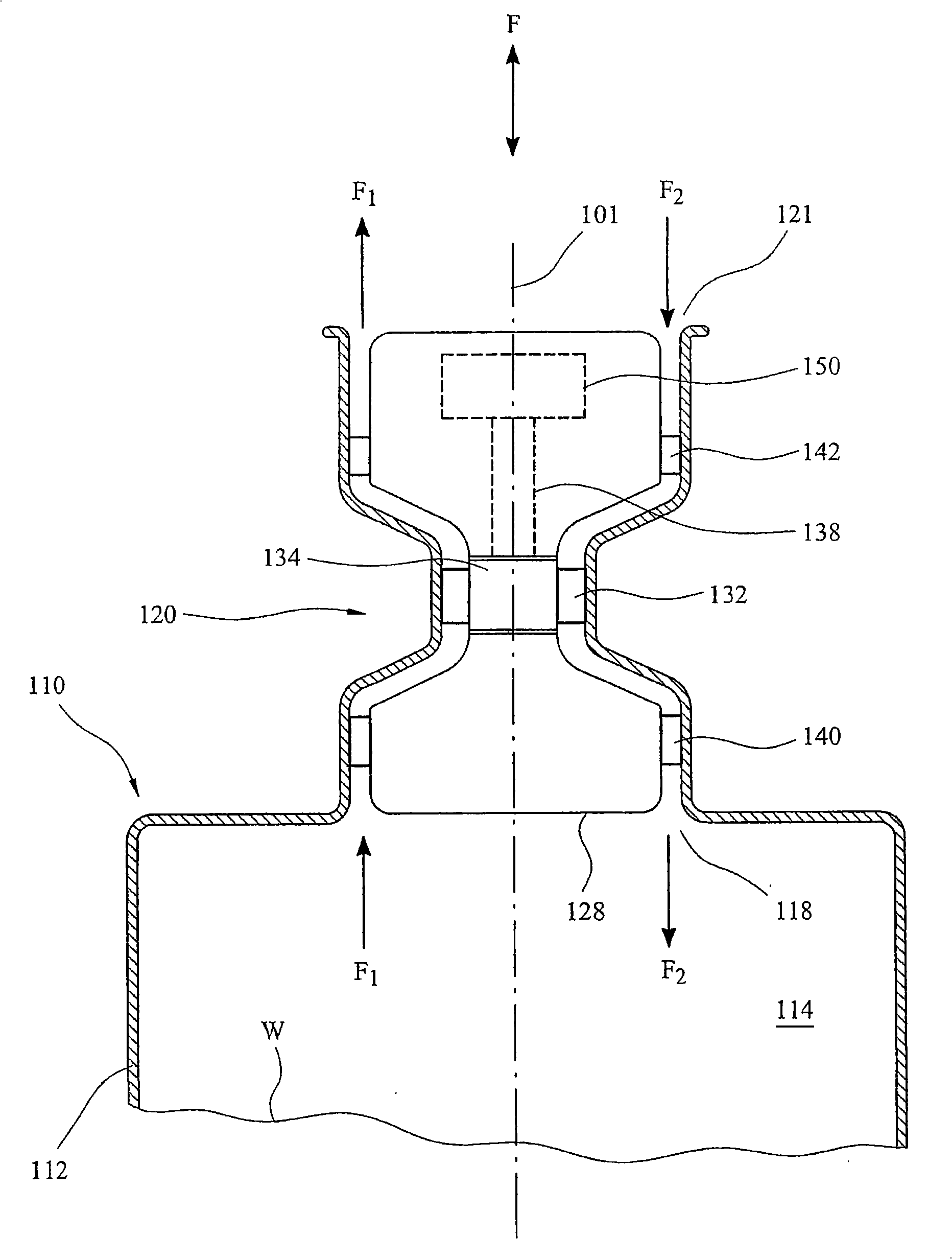 Impulse turbine for use in bi-directional flows