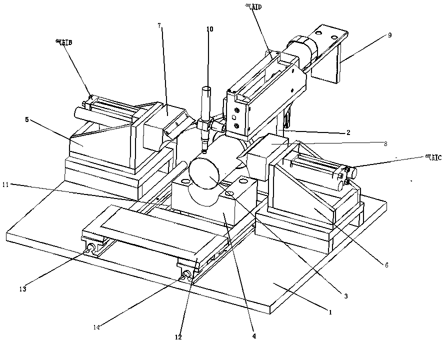 Metal plate rapid rounding and welding integrated device