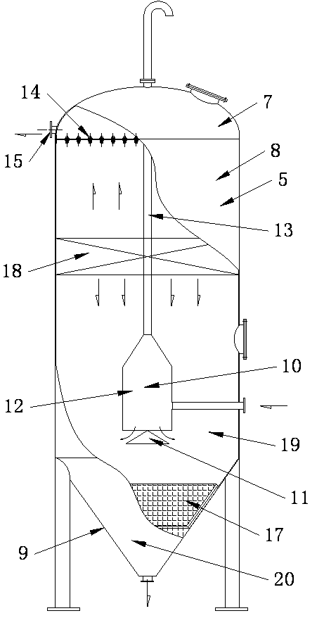 Electromagnetic type muddy water separating tower and electromagnetic type muddy water separating method