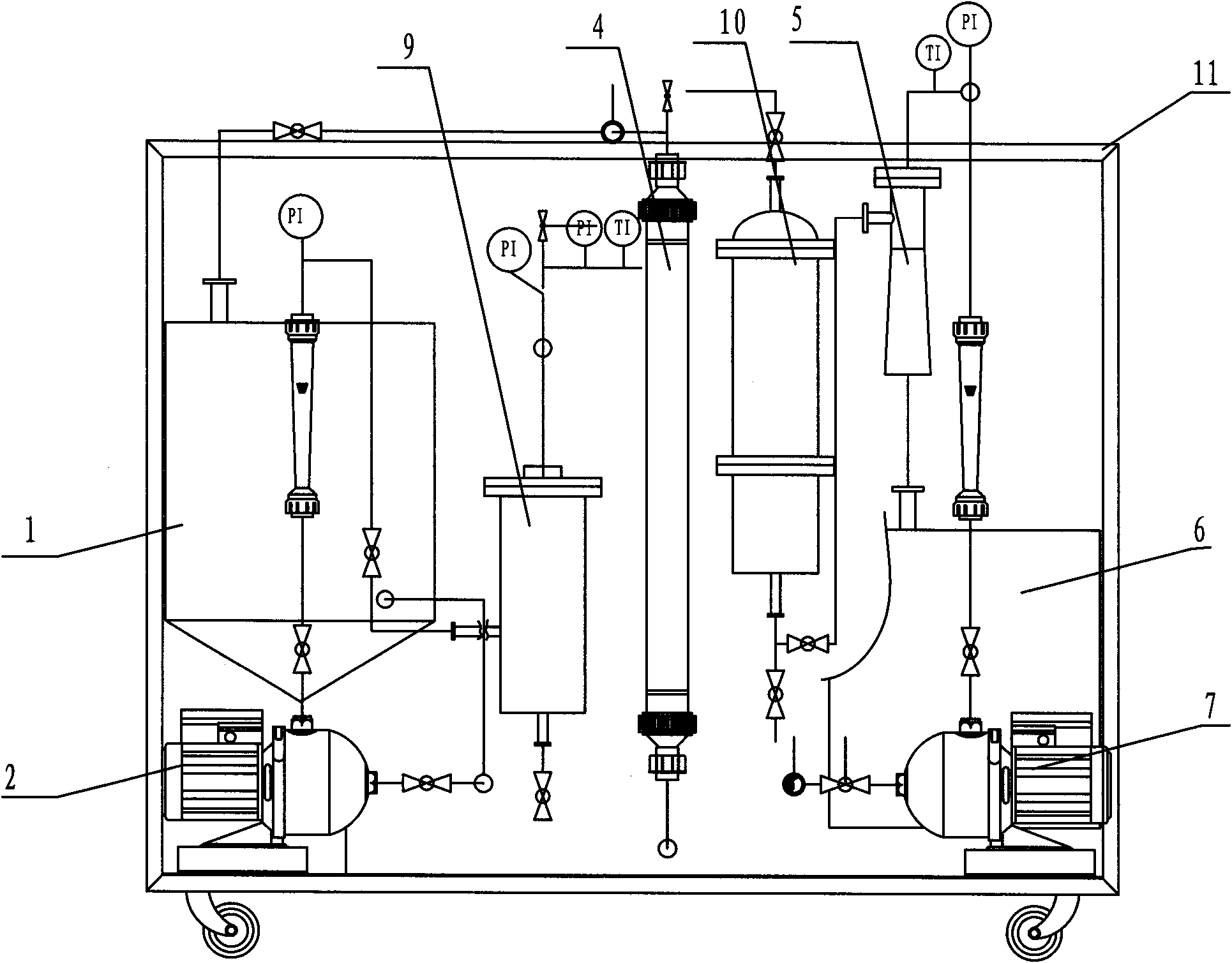 Coal bed gas produced water deep treatment equipment