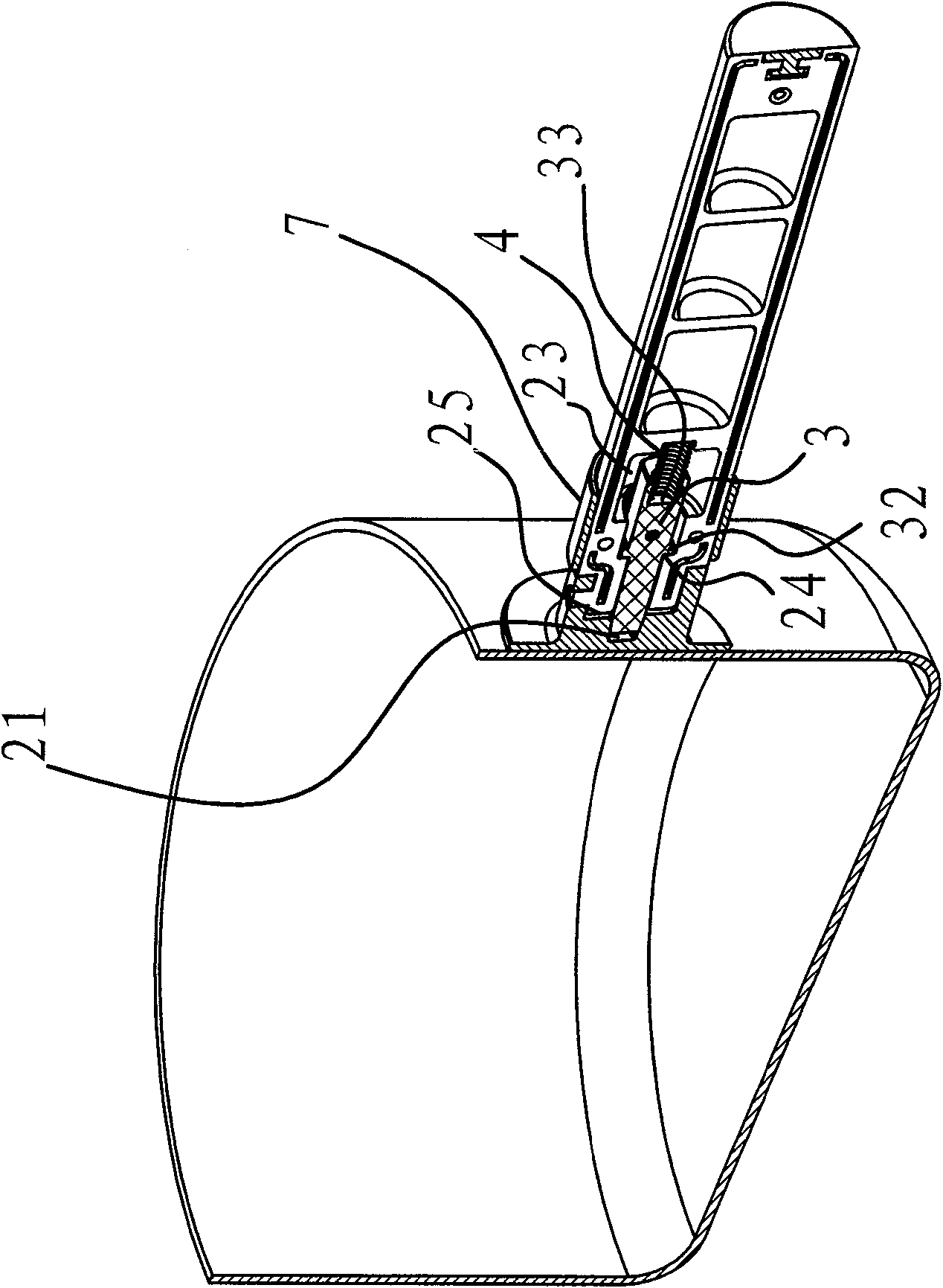 Demountable handle for cooking utensils