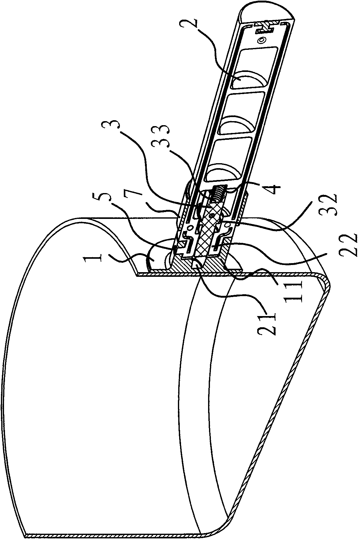 Demountable handle for cooking utensils