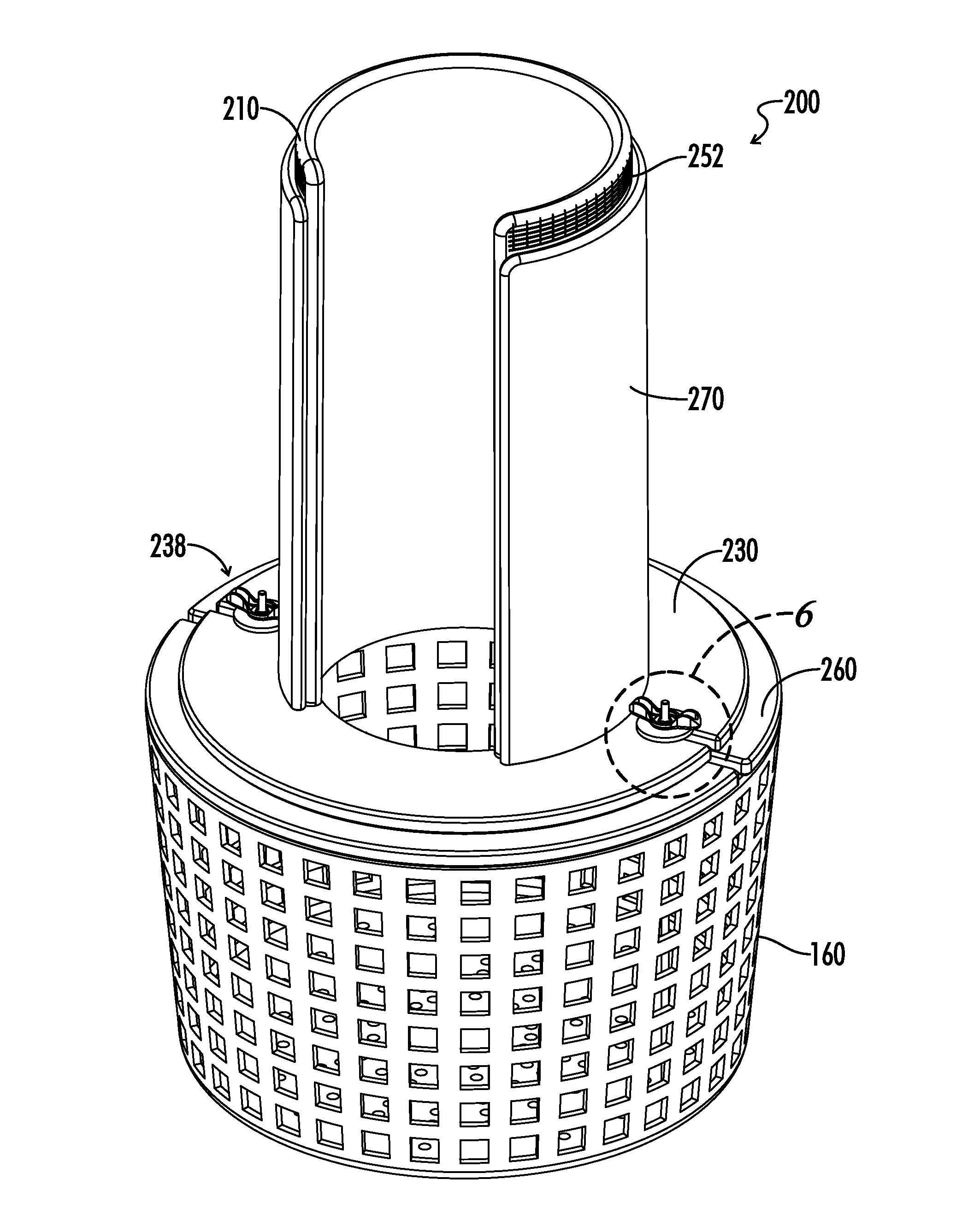 Pool skimmer basket system