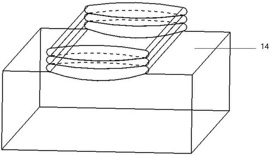 Additive manufacturing method of surface high-entropy alloying gradient metallurgy layer