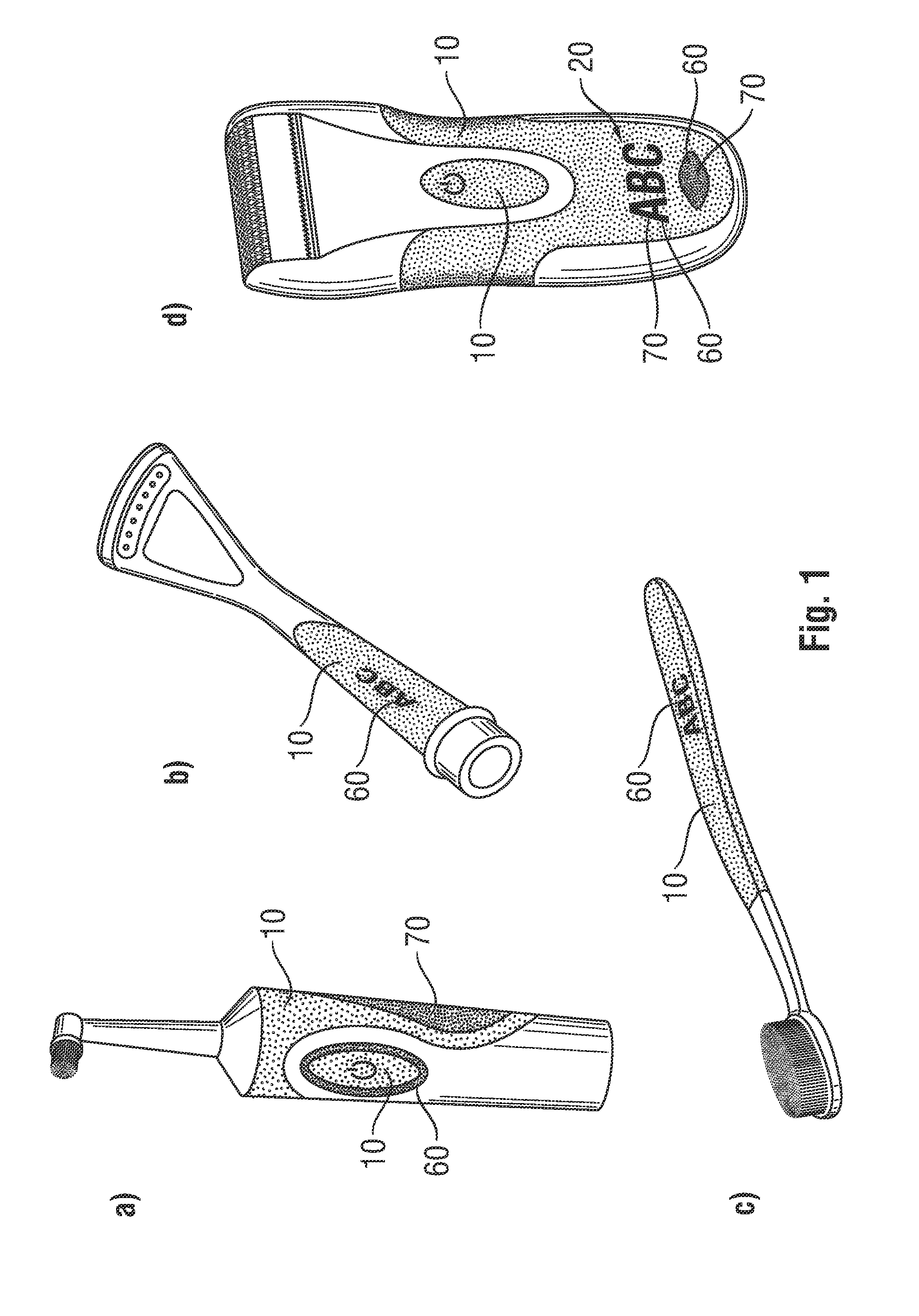 Device having a handle region and a method for manufacturing the device