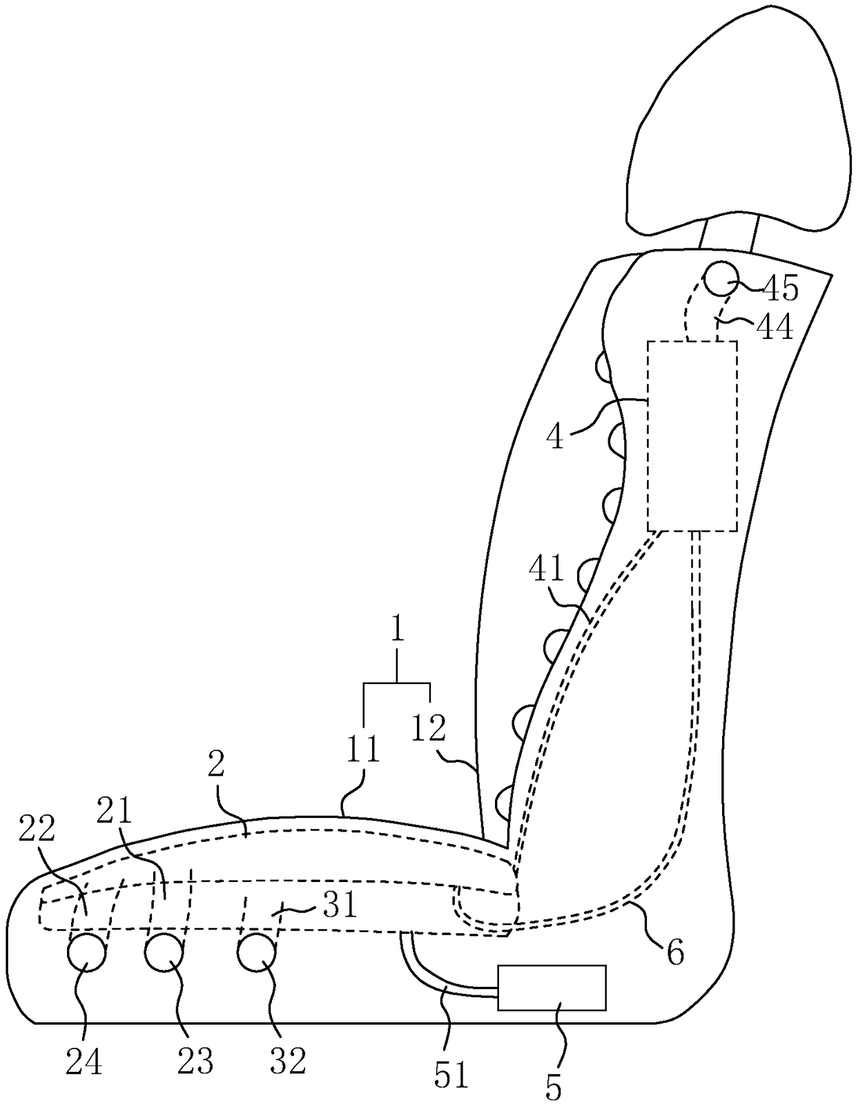 Automobile seat with adjustable height