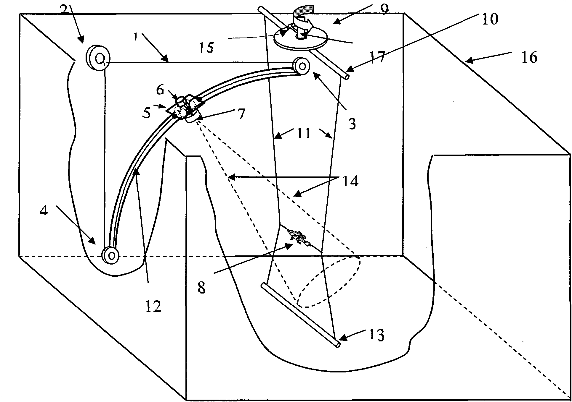 Fish acoustic target strength measurement device