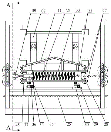 Suspended anti-side deviation conveyor belt demagnetization rack device