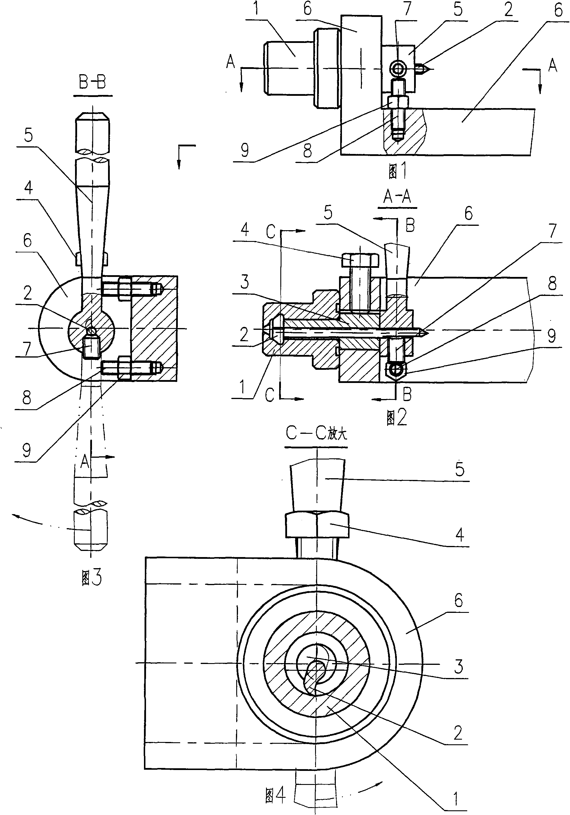 Small inner bore lathe grooving tool