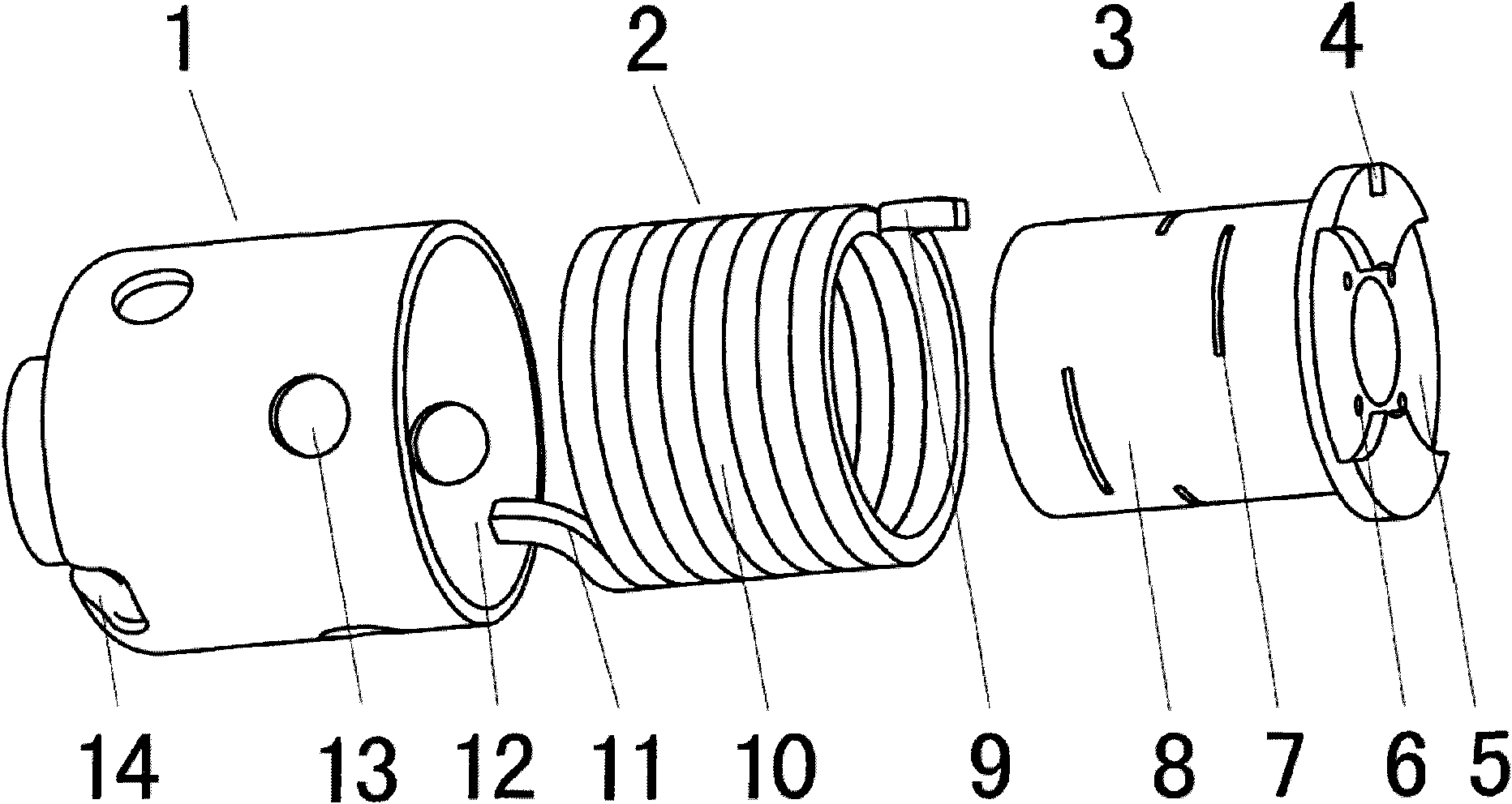 Shaft coupling of mechanical supercharger