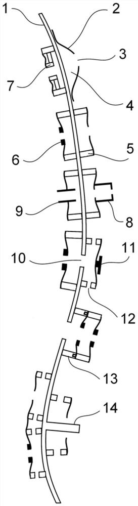 An acoustic material structure and its assembly method with an acoustic radiation structure