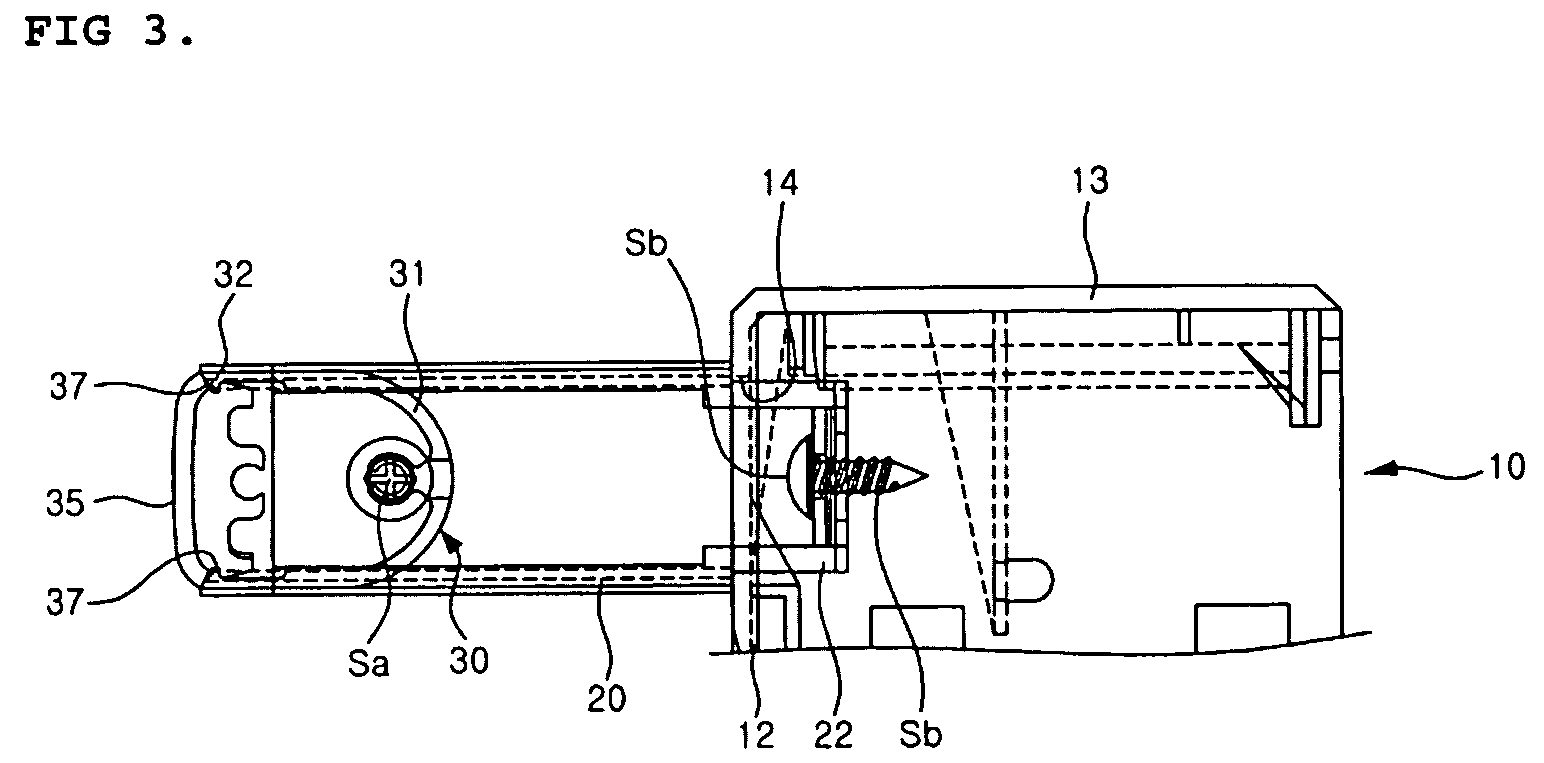 Handle assembly for refrigerator