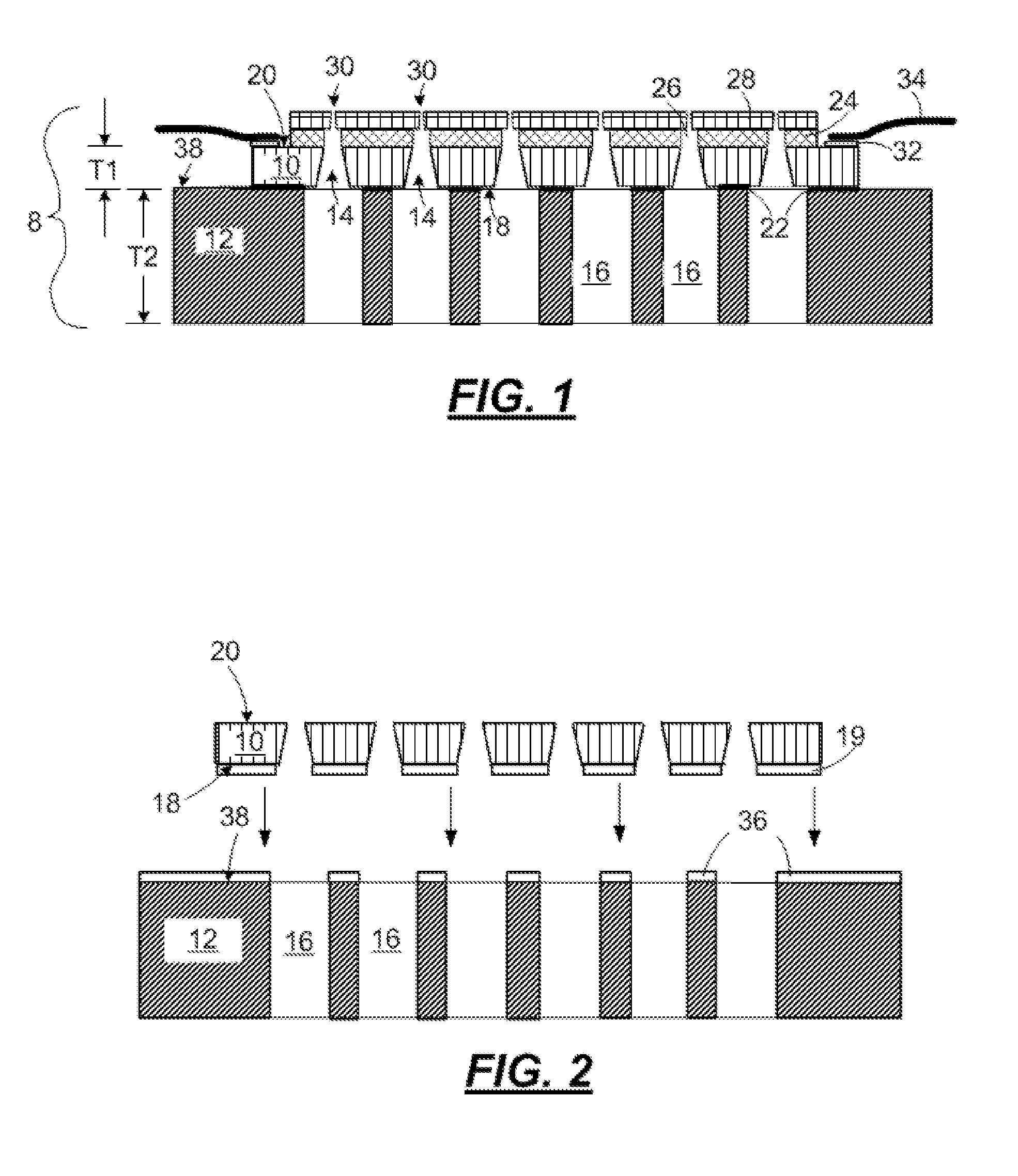 Micro-fluid ejection heads and methods for bonding substrates to supports