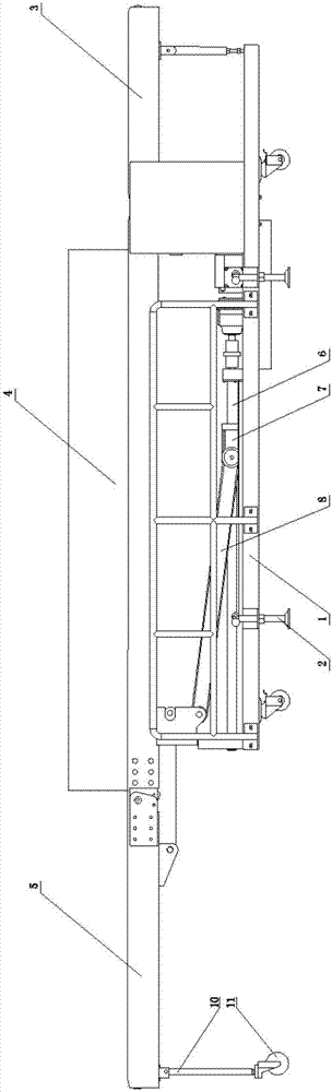 Height-adjustable loading-unloading-transportation device