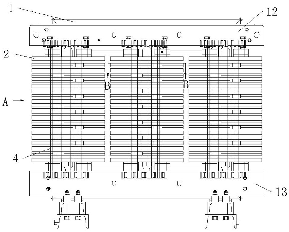 Maintenance-free efficient energy-saving dry-type electric furnace transformer