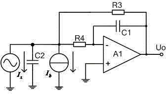 Current-to-voltage conversion circuit with input bias and active power filtering effects and current-to-voltage conversion method