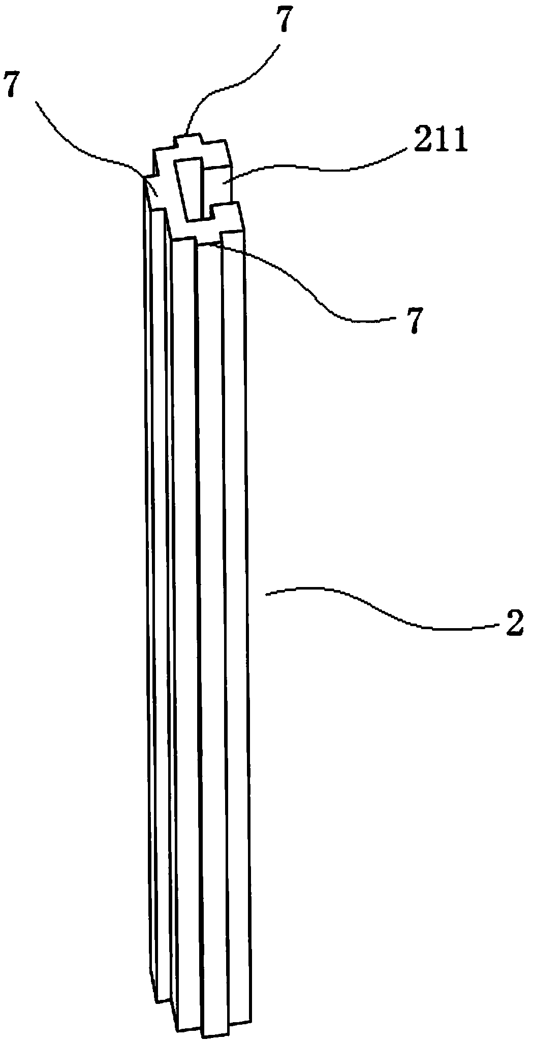 Firmly-installed four-stand column hoisting machine occupying less space