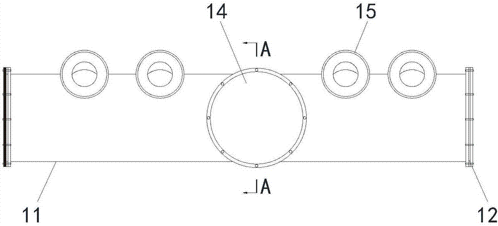 Air-conditioning air pipe reconstructed through industrial smoke discharging pipeline and construction method thereof