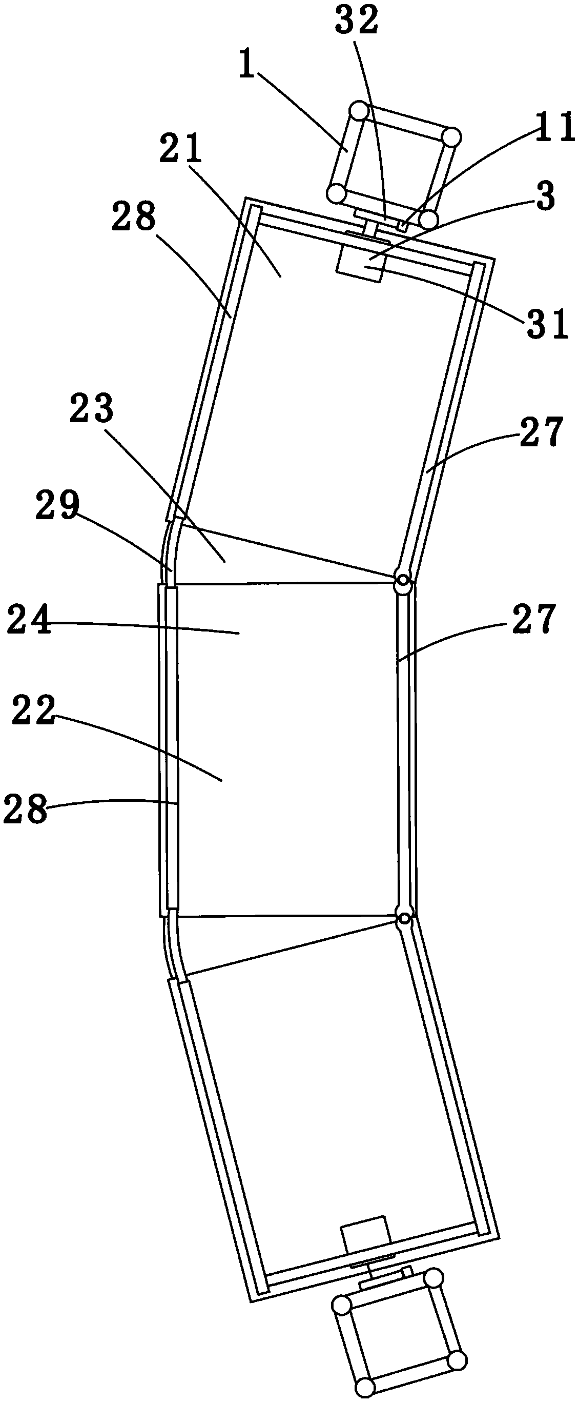 Construction platform for housing construction engineering