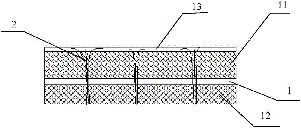 Point-shaped needle composite surface layer hot melting anti-scouring network structure and machining technology