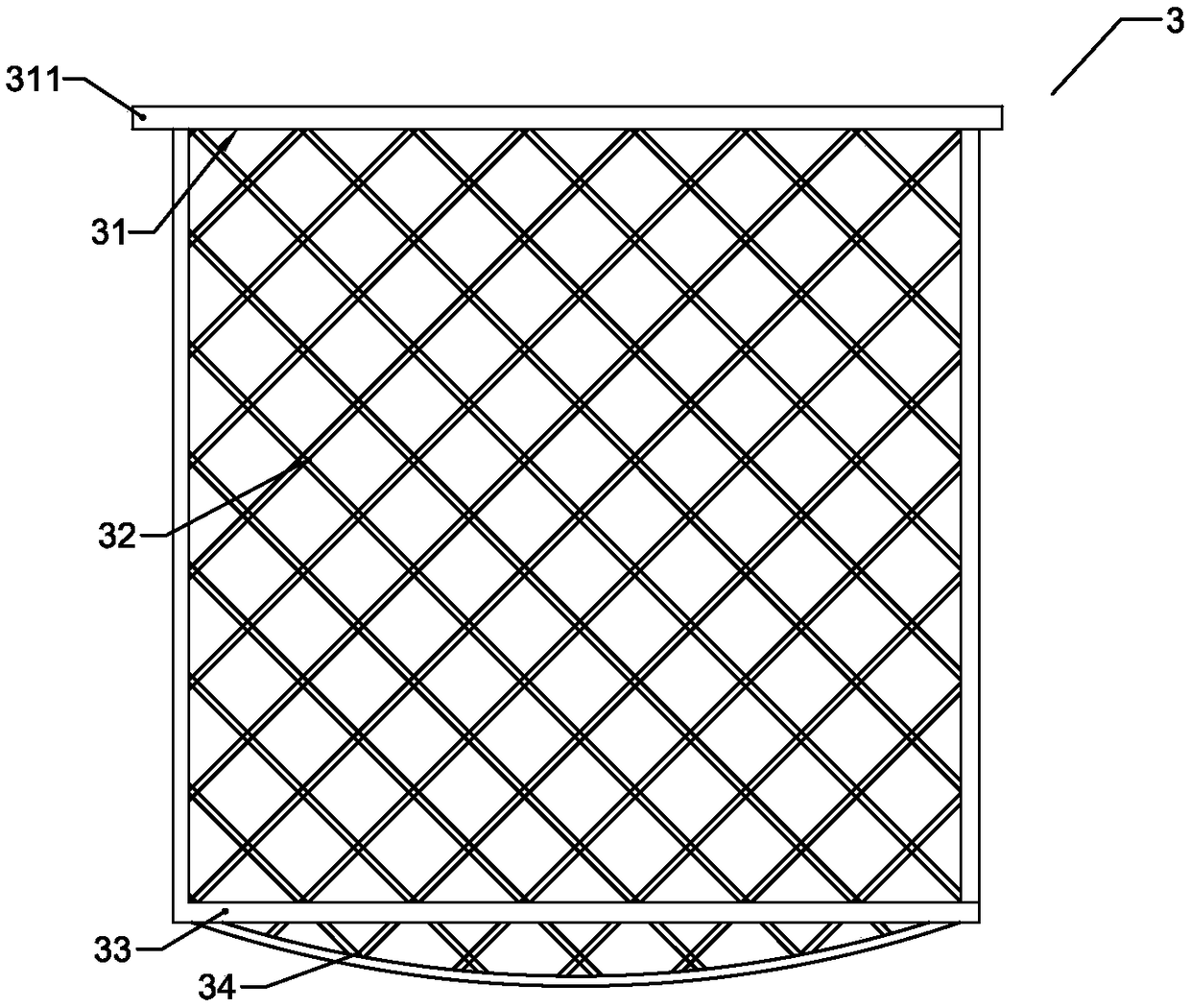 Energy storage tank internally provided with heat storage cobblestones