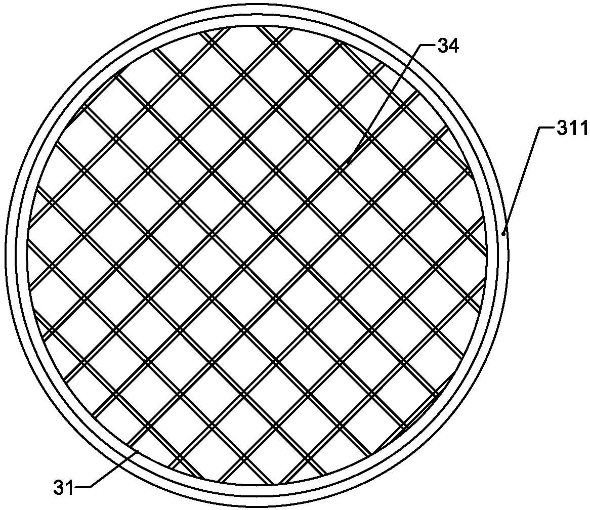 Energy storage tank internally provided with heat storage cobblestones