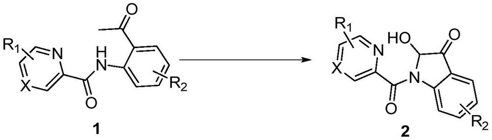 Synthesis method of 2-hydroxy-indole-3-ketone compound