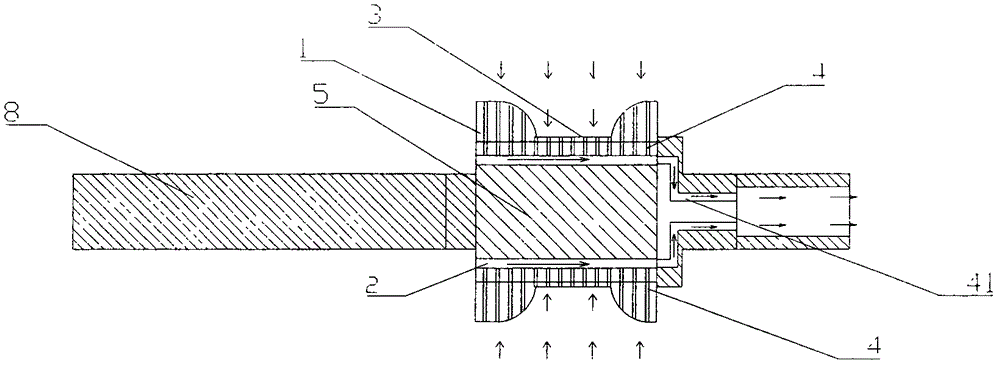 Ferro-magnetic quenching metal strip coiling device