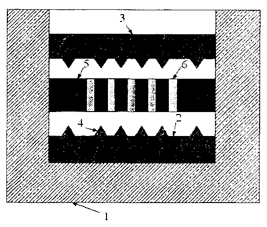 Method of manufacturing penetration type side direction composite board band and mould hot-press arrangement thereof