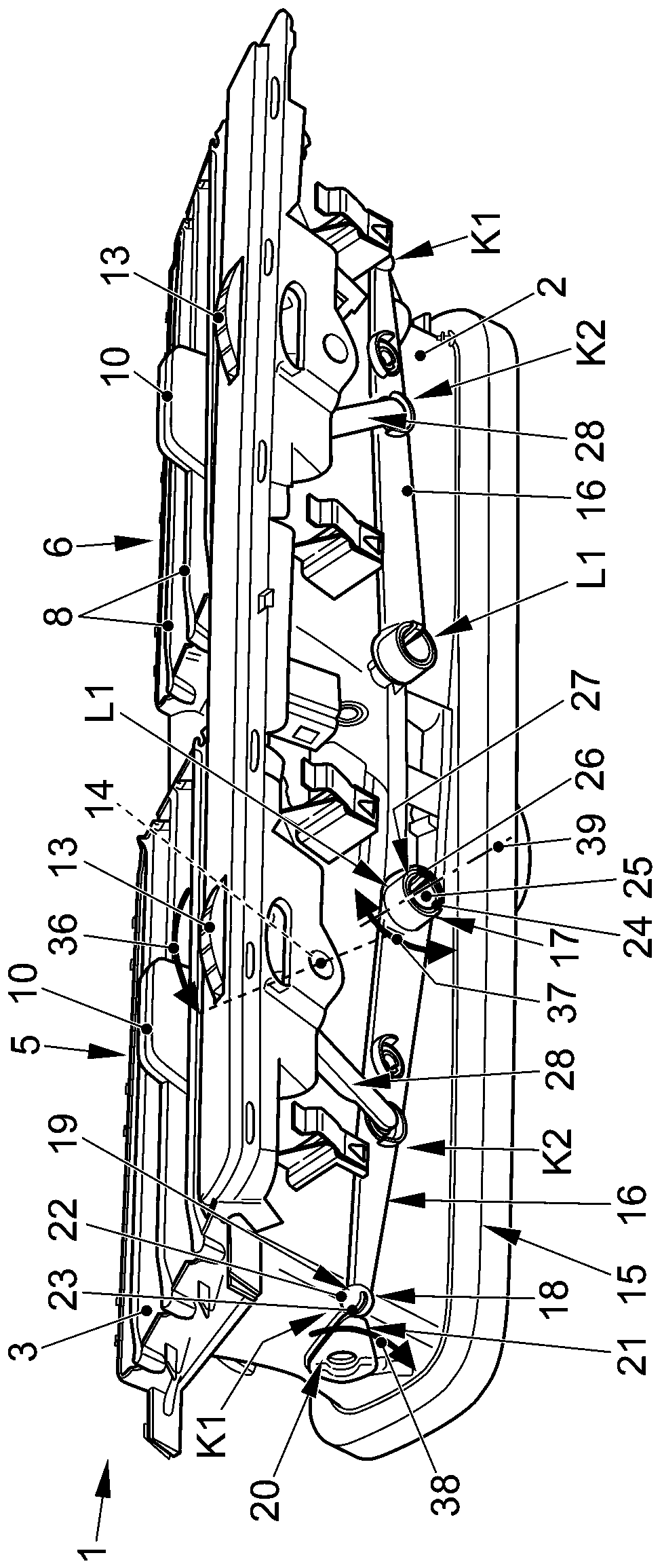 Exit devices, especially for motor vehicles