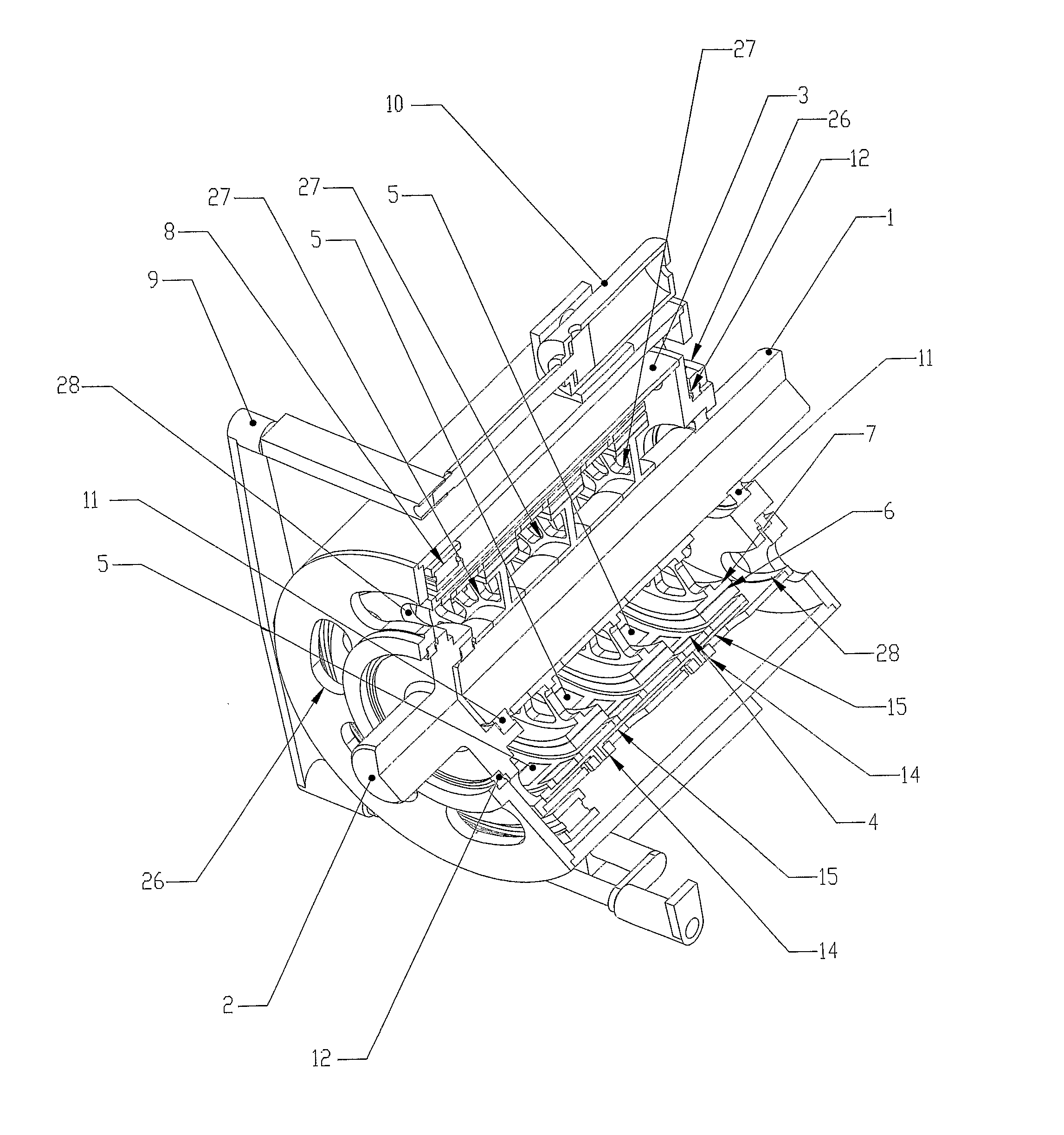 Apparatus for transferring torque magnetically