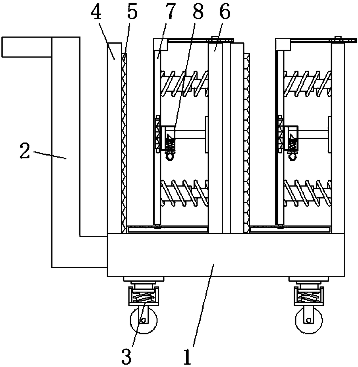 Transporting vehicle for glass selling